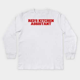 Red's Kitchen Assistant Kids Long Sleeve T-Shirt